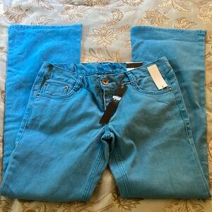 NWT Y2K 90s BONGO Blue Women's Sz 11 Wide Leg Jeans